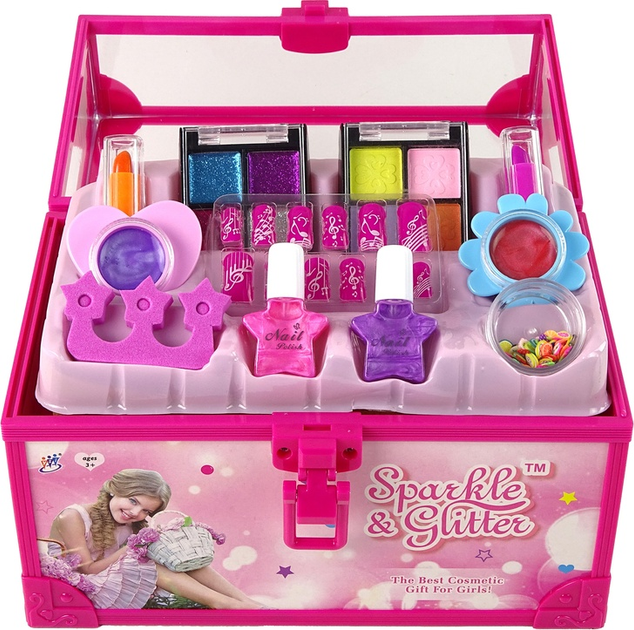 Набір для дитячого макіяжу LEAN Toys у рожевій скриньці 15453 (5905515358316) - зображення 1