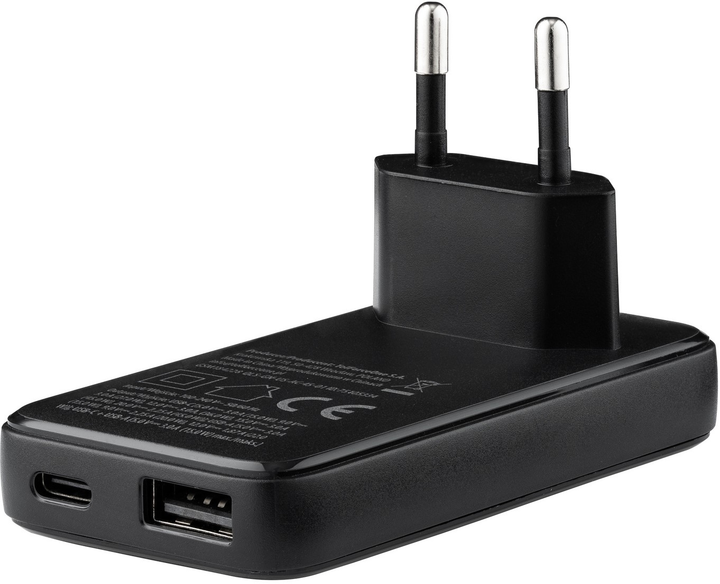 Зарядний пристрій Qualo GaNultra slim USB-A USB-C PD 45W Black (5907457773233) - зображення 3