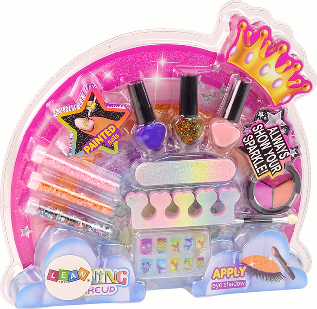 Набір для макіяжу LEAN Toys Веселка для макіяжу та нейл-арту 15724 (5905679072424) - зображення 1