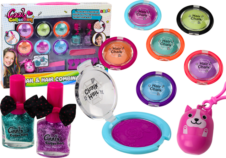 Zestaw piękności LEAN Toys do makijażu i stylizacji paznokci z cieniami i lakierami 17984 (5905991008606) - obraz 2