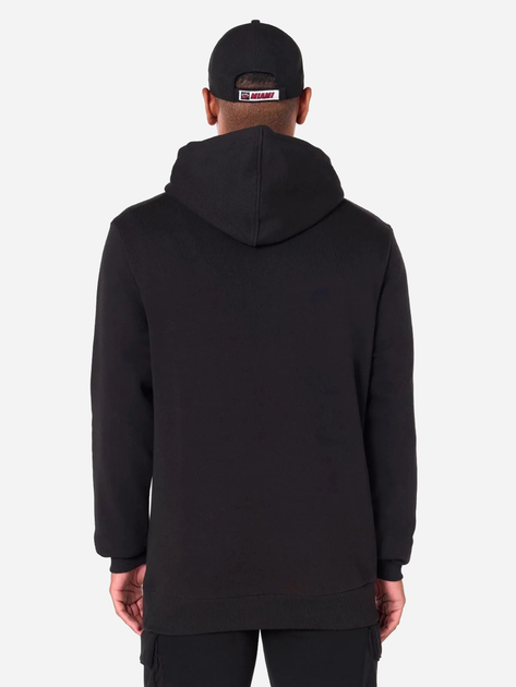 Bluza męska z kapturem kangurka New Era NBA Regular Heat 60505424 M Czarna (0197883645159) - obraz 2