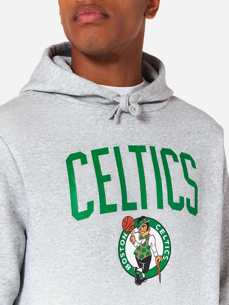 Bluza męska z kapturem kangurka New Era Celtics 60505438 M Jasnoszara (0197883645876) - obraz 3