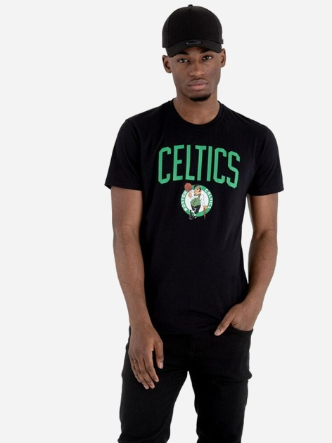 T-shirt męski bawełniany New Era Celtics 60505459 M Czarny (0197883644190) - obraz 1