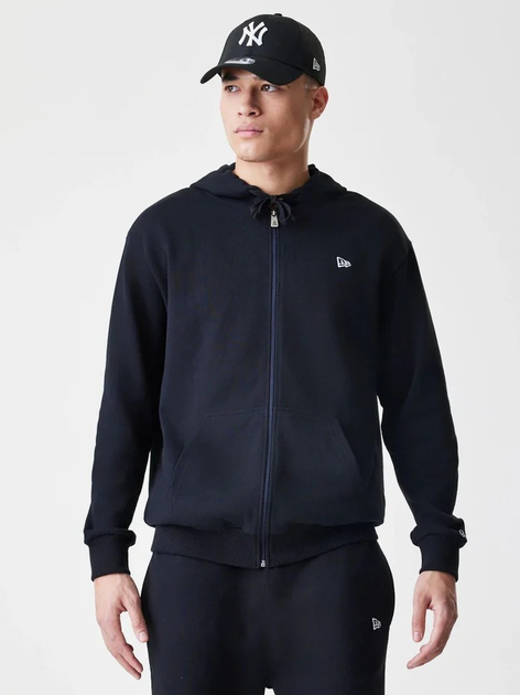 Bluza męska rozpinana streetwear z kapturem New Era Ne Premium Essential 60752365 L Czarna (0198976883069) - obraz 1
