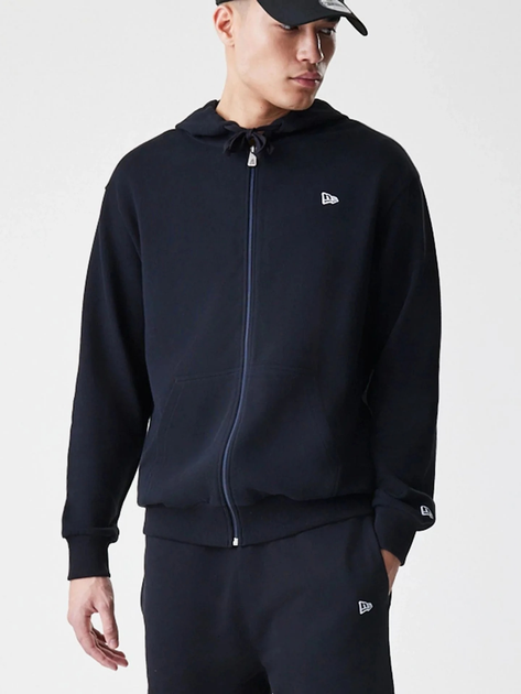 Bluza męska rozpinana streetwear z kapturem New Era Ne Premium Essential 60752365 S Czarna (0198976883083) - obraz 4