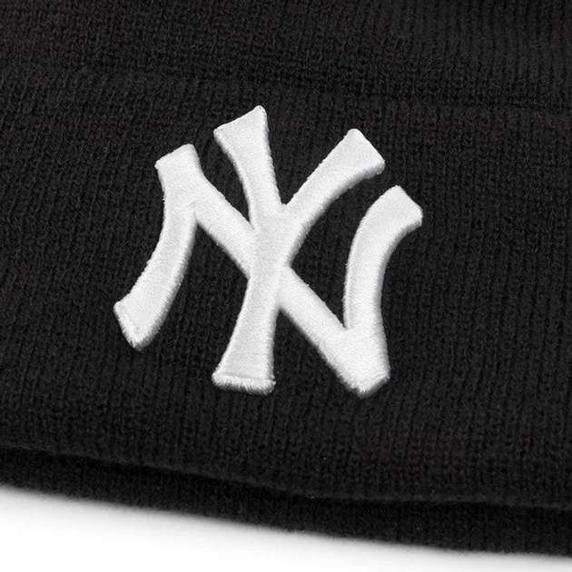Czapka beanie New Era Mlb Cuff Knit 12122728 One Size Czarna (0193650537856) - obraz 4
