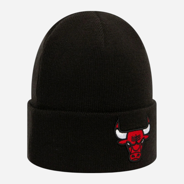 Шапка біні New Era NBA Essential Cuff Knit Bulls 12156075 One Size Чорна (0194088279479) - зображення 3