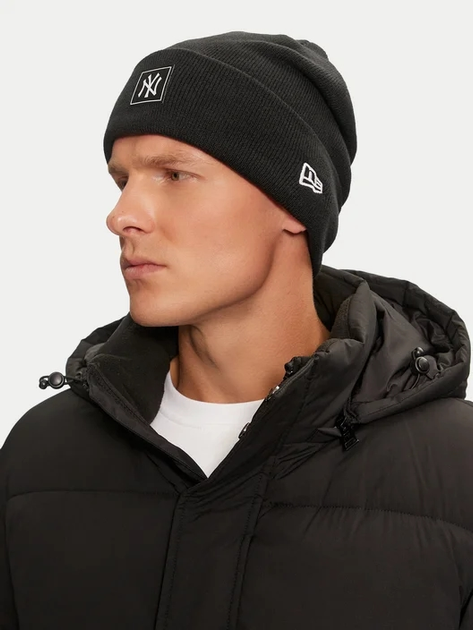 Шапка біні чоловіча New Era Team Beanie 60284968 One Size Чорна (0196499571739) - зображення 4