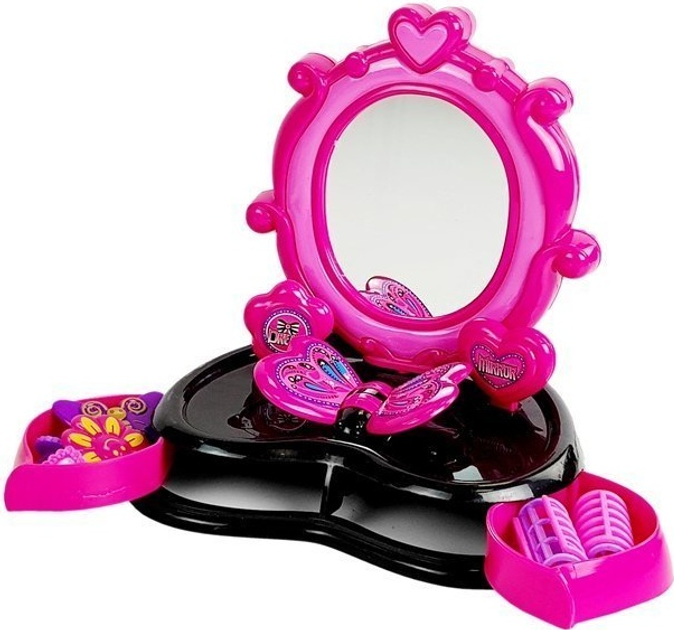 Toaletka LEAN Toys fryzjer z urządzeniem do zaplatania warkoczy i lustrem 7101 (5905884455548) - obraz 3