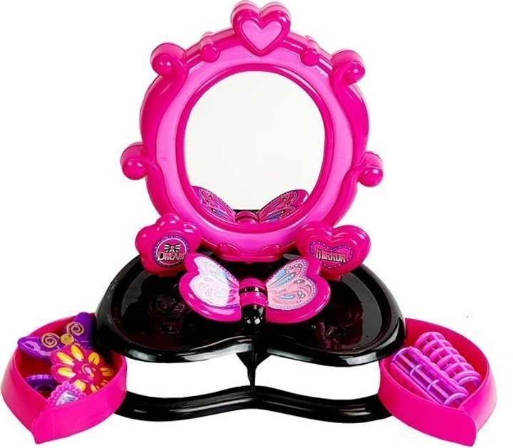 Toaletka LEAN Toys fryzjer z urządzeniem do zaplatania warkoczy i lustrem 7101 (5905884455548) - obraz 5