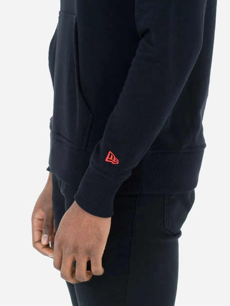 Bluza męska z kapturem kangurka New Era NBA Regular Bulls 60416759 2XL Czarna (0197214897325) - obraz 5