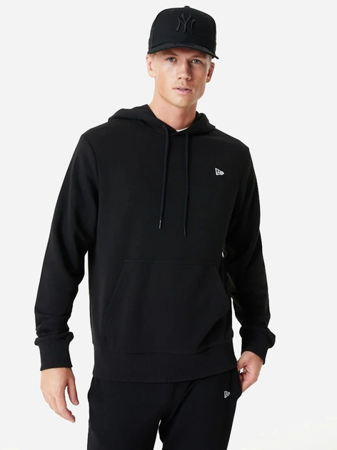 Худі чоловіче New Era Ne Essentls 60416735 S Чорне (0197214898438) - зображення 1