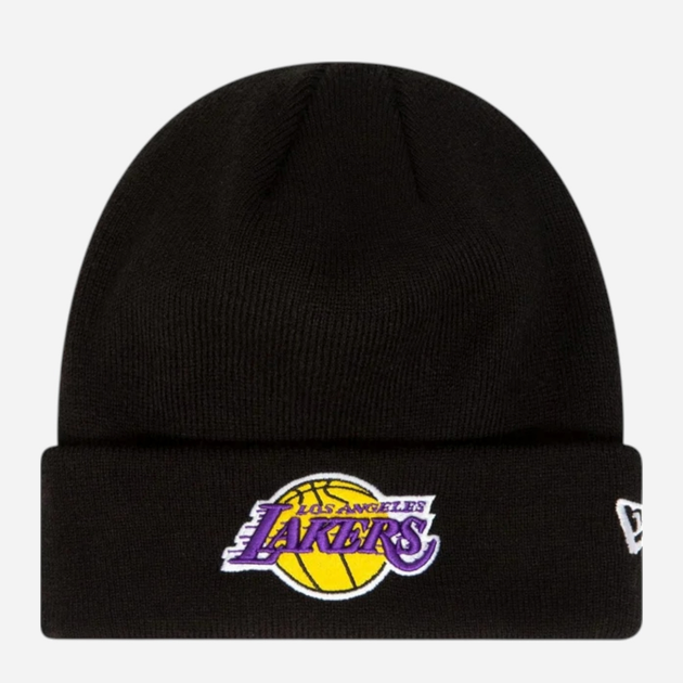 Czapka beanie New Era Ess Lakers 60348856 One Size Czarna (0196821893485) - obraz 1