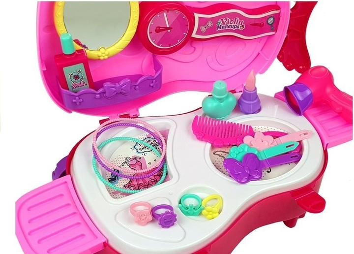 Туалетне приладдя LEAN Toys валіза на колесах зі скрипкою та дзеркалом 4649 (5907625583794) - зображення 4