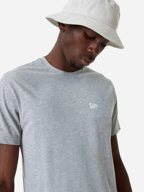 T-shirt męski bawełniany New Era Ne Essentials 60416746 XL Jasnoszary (0197214898025) - obraz 5