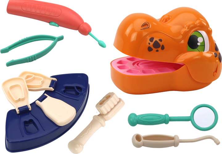 Zestaw kreatywny LEAN Toys Dinozaur dentystyczny Ciastolina + Akcesoria 17554 (5905991004035) - obraz 3