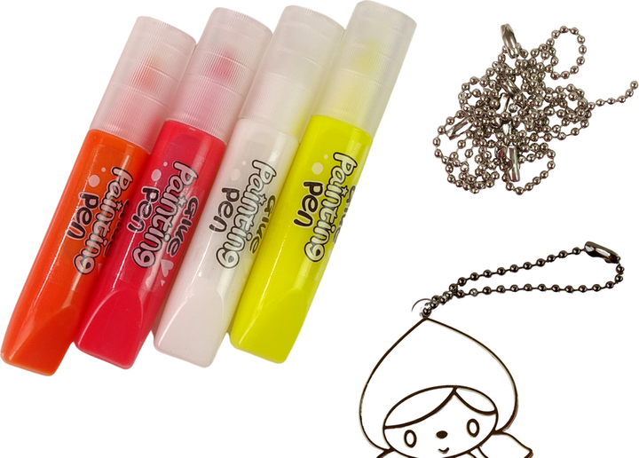 Zestaw księżniczki LEAN Toys zawieszki do malowania z zastygającą farbą 13221 (5905323214231) - obraz 4