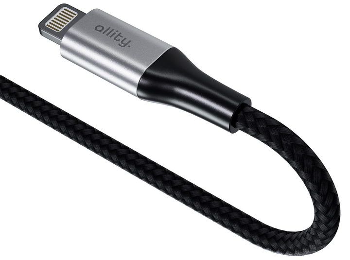 Kabel Allity AUC-01 USB-C - Lightning 1 m 27W Black (5906667550306) - obraz 3