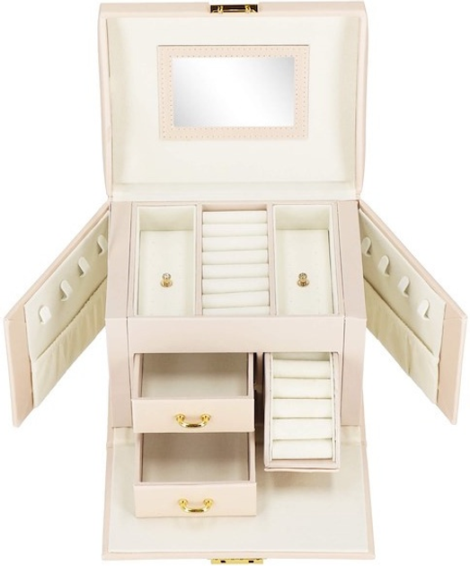 Шкатулка для прикрас Springos HA1086 світло-рожева 17.5 x 14 x 13 см (5907719433813) - зображення 5