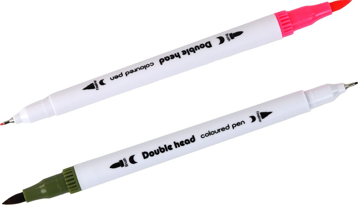 Zestaw pisaków LEAN Toys dwustronnych w organizerze 60 szt 17308 (5905991001645) - obraz 6