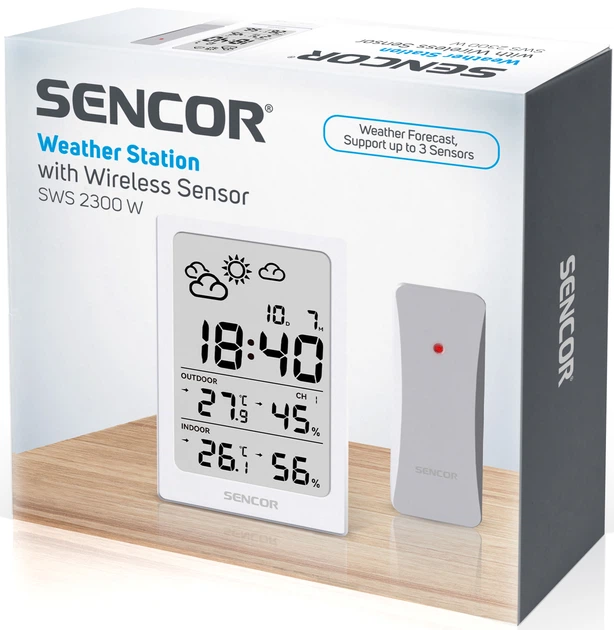 Метеостанція Sencor SWS 2300 W Біла (SWS2300W) - зображення 7