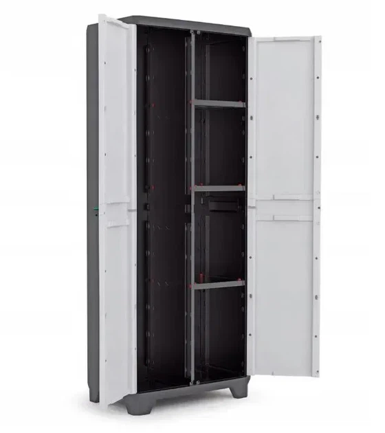 Шафа Keter Kis Linear Multipurpose сіра-чорна пластикова багатофункціональна (242872) - зображення 3
