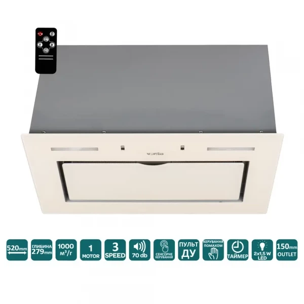 Вытяжка ventolux punto 520/279 ivg (1000) trc ms - изображение 10