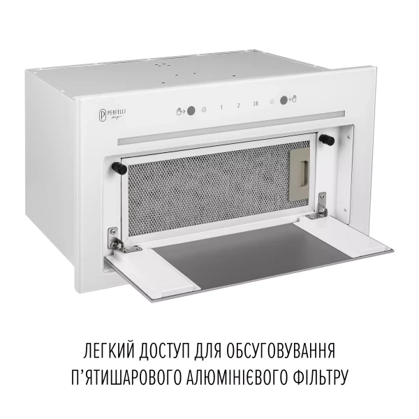 Вытяжка perfelli design filini 5 bianco silenzio - изображение 7