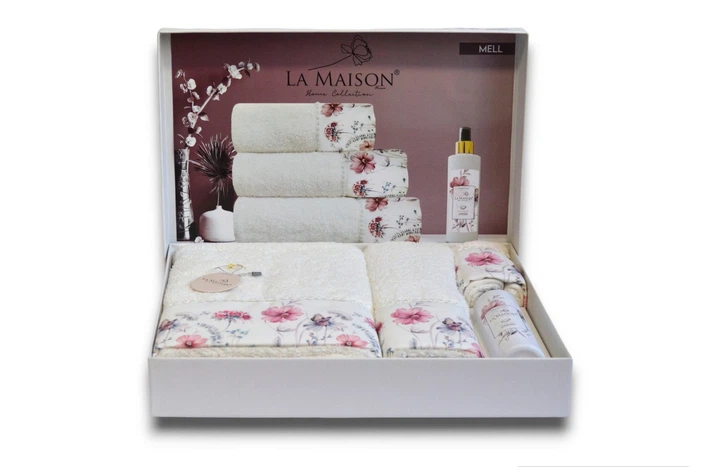 Подарочный набор полотенец La Maison 3 шт с ароматом Mell - изображение 2