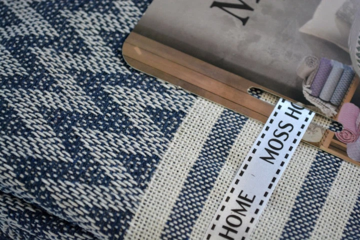 Хлопковое покрывало Moss Miray 210 x 230 см Indigo - изображение 3