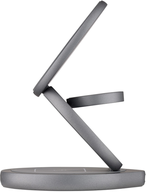 Ładowarka indukcyjna Qualo z funkcją uchwytu 24W Grey (5907457783195) - obraz 3
