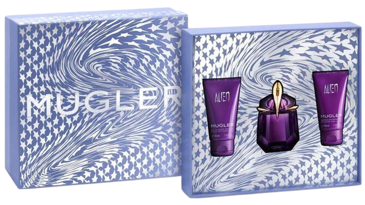 Набір для жінок Thierry Mugler Alien Парфумована вода 30 мл + Лосьйон для тіла 50 мл + Гель для душу 50 мл (3614274476002) - зображення 1