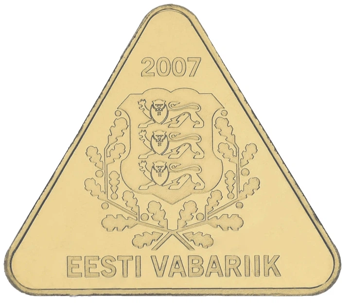 Монета Эстония 100 крон 2007 Золото Proof Like Памятная - 15 лет эстонской кроне 1/4 (Au 999, 7,78 грамм) - Фото 5 Монета Эстония 100 крон 2007 Золото Proof Like Памятная - 15 лет эстонской кроне 1/4 (Au 999, 7,78 грамм) - изображение 5