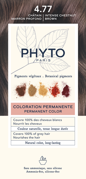 Крем-фарба для волосся Phyto Color 4.77 Intense Chestnut Brown Темно-каштановий шатен (3338221002563) - зображення 1