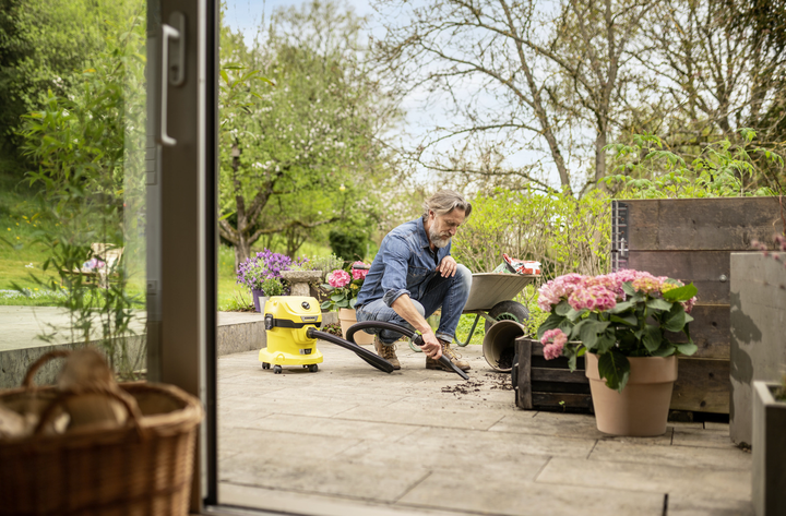 Профессиональный аккумуляторный пылесос Karcher WD 2-18 : без АКБ, контейнер 12л (1.628-500.0) - изображение 6