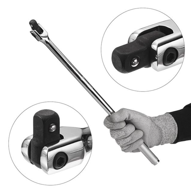 Вороток з карданом Intertool 1/2" 450 мм (ET-1034) - зображення 2