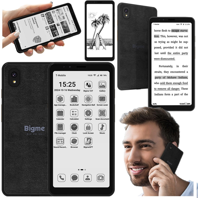 Електронна книга Bigme HiBreak Smartfon B&W - зображення 6