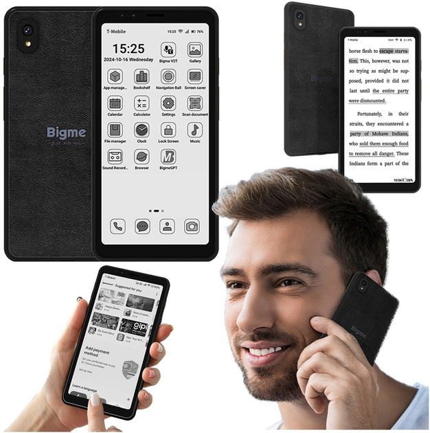 Електронна книга Bigme HiBreak Smartfon B&W - зображення 7