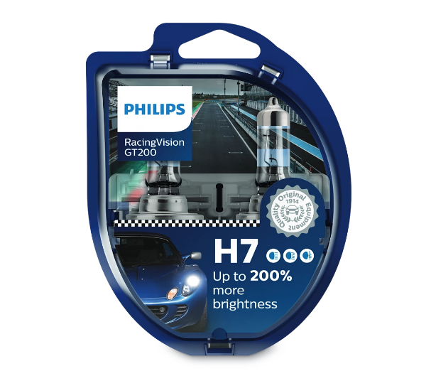 Лампа галогенная PHILIPS 12972 RGT S2 New Н7 (PX26d) 12V 55W (+200%)-2шт - изображение 4