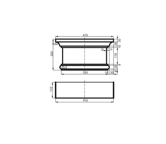 Капитель фасадной пилястры Prestige Decor PC 111 - изображение 2