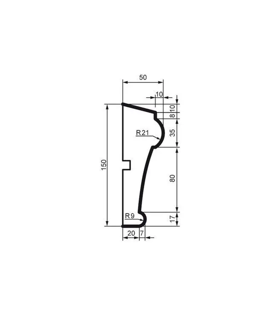 Молдинг фасадный Prestige Decor MC 164 2000 мм - изображение 2