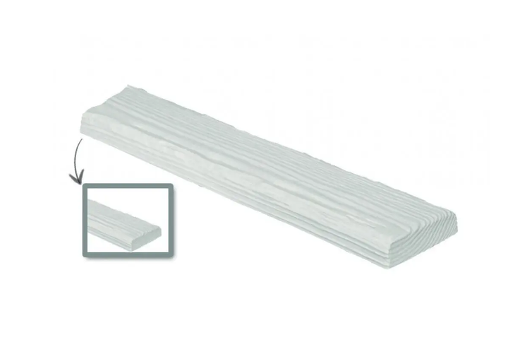 Панель полиуретановая DECOWOOD Рустик ET 306 (2 м) classic 12х3,5 Белый - изображение 2