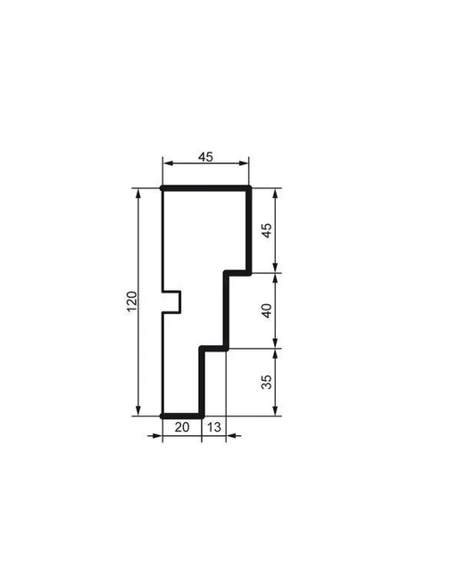 Молдинг фасадный Prestige Decor MC 157 2000 мм - изображение 2