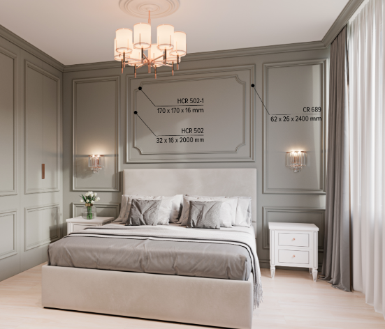 Молдинг полимерный Elite Decor HCR 502 Flex Гибкий 2000 мм - изображение 3