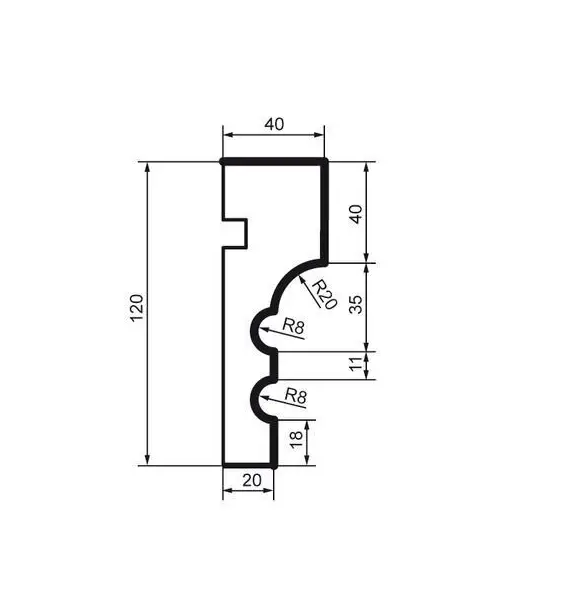 Молдинг фасадный Prestige Decor MC 116 2000 мм - изображение 2