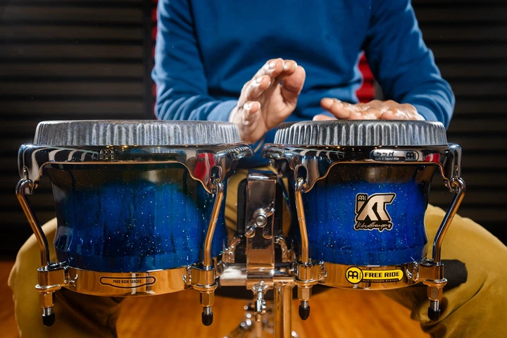 Бонго MEINL Artist Series William "Kachiro" Thompson Signature Blue Wave WKT400BW - изображение 8