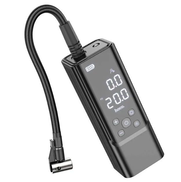 Компрессор автомобильний портативный Hoco ZP7 5000mAh (на АКБ) - изображение 4