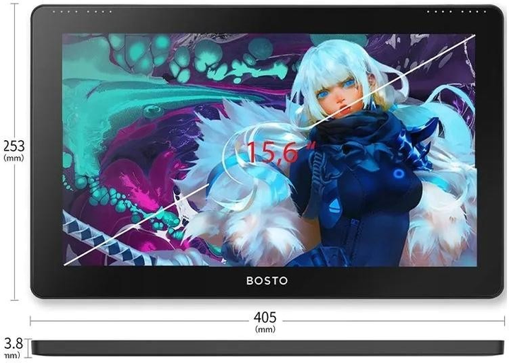 Tablet graficzny Bosto BT-16HD Black - obraz 3