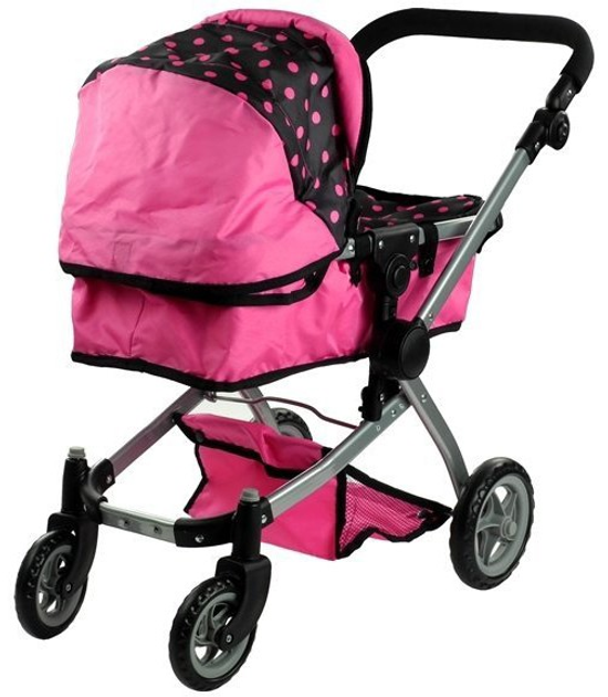 Wózek dla lalek Lean Toys Alice 2w1 - z funkcją pozycji leżącej i siedzącej (5902808158004) - obraz 2
