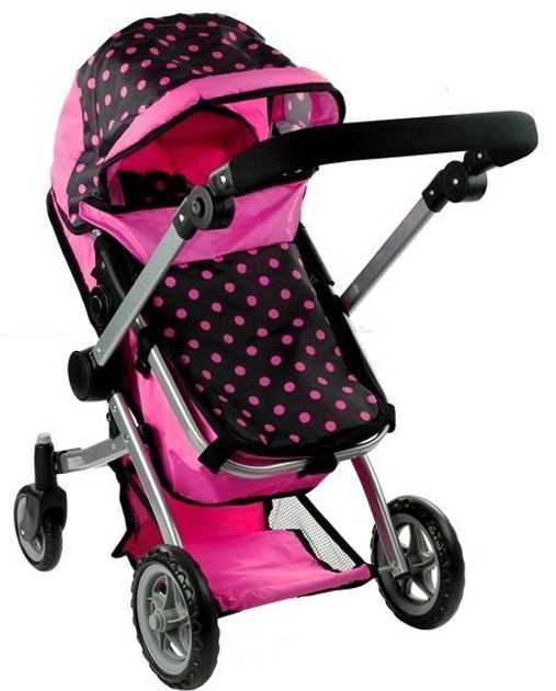 Wózek dla lalek Lean Toys Alice 2w1 - z funkcją pozycji leżącej i siedzącej (5902808158004) - obraz 3
